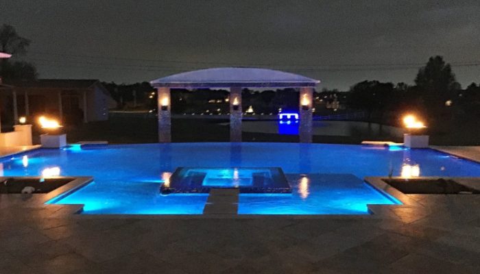 Underwater lights design for pools